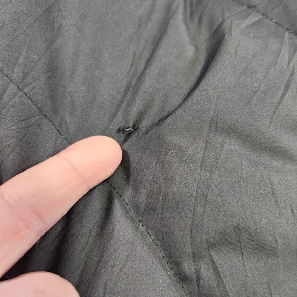 Patagonia Jacket Women Medium Walk In The Parka Down Puffer Long Coat Black READ - Picture 2 of 13